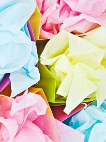 10 件/套礼品包装纸，现代 19.6*26 英寸混色礼品包装纸 - 白色 - 查看 8