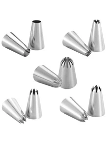 5入組不銹鋼裱花嘴