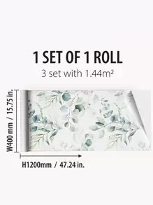 SUPSTICKER 1 件树叶图案装饰膜，现代防水 PVC 树叶印花窗贴，适用于家庭、贴纸、墙贴花、乙烯基贴花，用于家居装饰、春季装饰品，让您的家焕然一新，节日装饰贴纸礼物生日毕业 - 彩色 - 查看 5