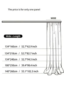 Star Design Hollow Out Single Panel Curtain, Modern Polyester Single Panel Blackout Curtain For Bedroom And Living Room