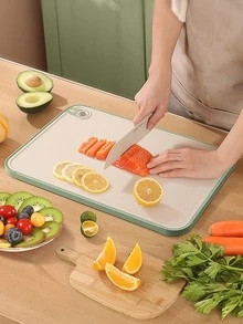 1入組PP切菜板廚房用極簡雙色廚房切菜板 - 彩色 - 查看 1