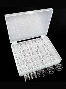 1盒透明縫紉綫軸 - 無色 - 查看 1