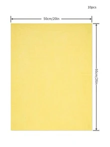10pcs Plain Gift Wrapping Paper - Olive Green - View 2