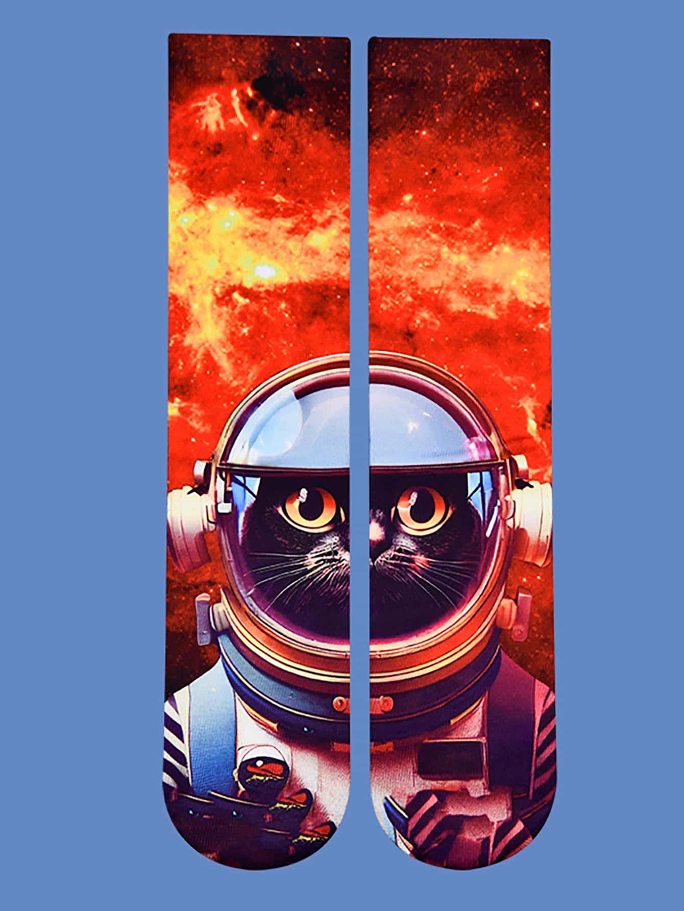 1 Đôi Vớ Hoạt Hình Mèo In Hình Mèo Thời Trang Cho Cả Nam Và Nữ, Dành Cho Cuộc Sống Hàng Ngày - Nhiều màu - Xem 1