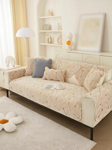1 Chiếc Lá Dạ Nỉ Sofa Khăn Hiện Đại Sofa Sofa Chăn Cho Gia Đình - Màu be - Xem 3