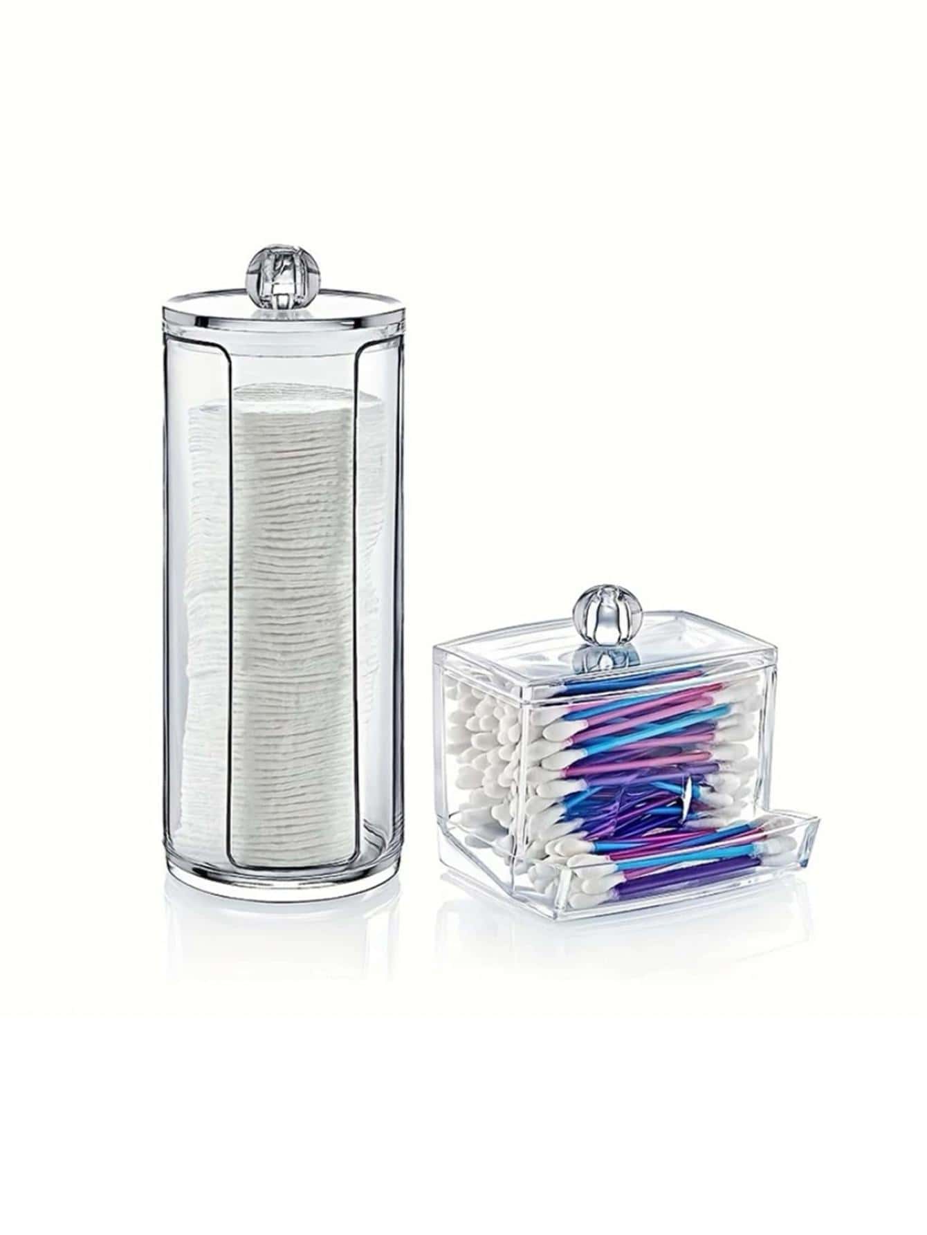 1pc Plastic Makeup Tool Storage Box, Minimalist Clear Makeup Tool Storage Box For Home - Clear - View 1