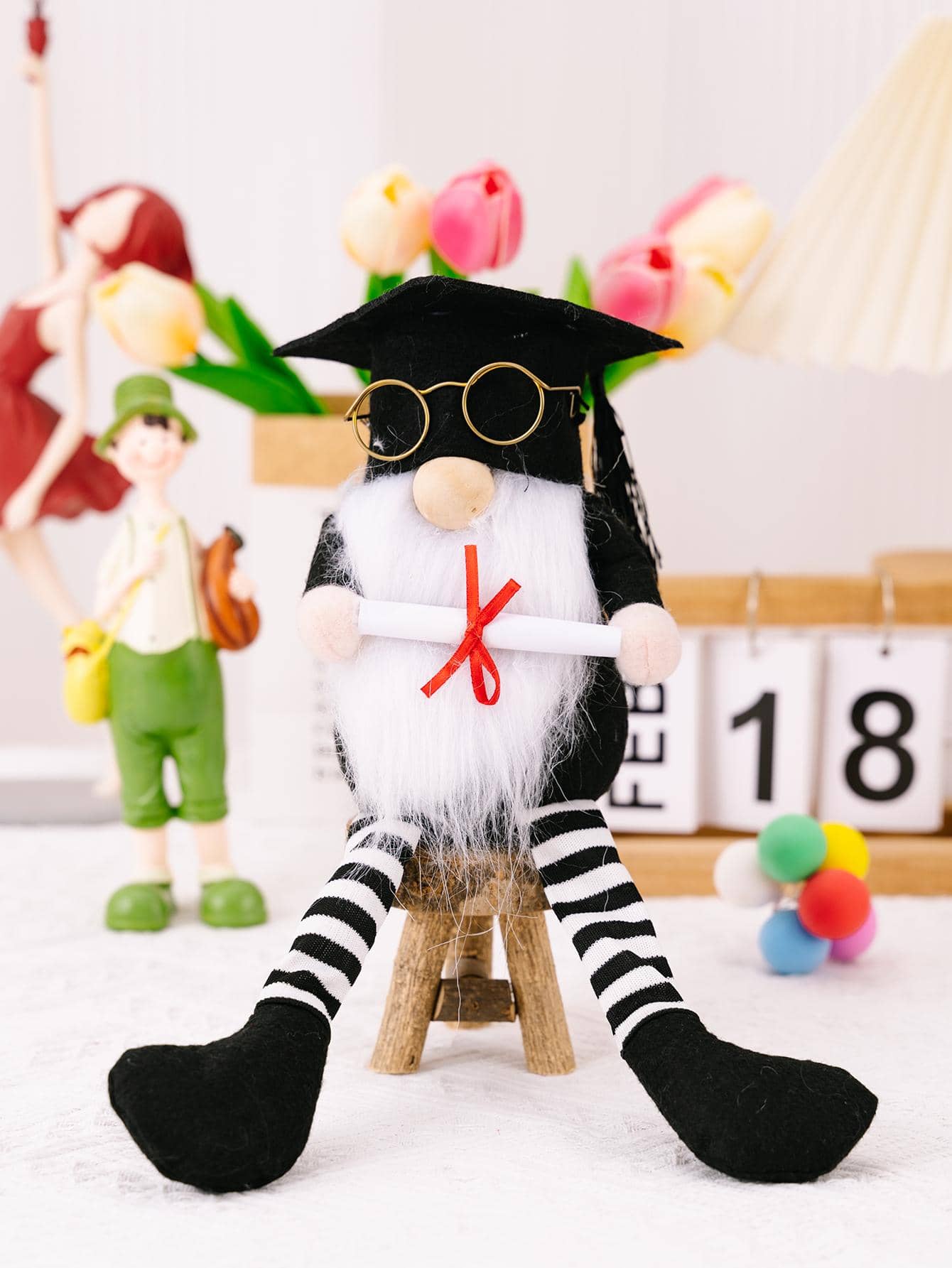 1 pieza Muñeca graduación decorativo