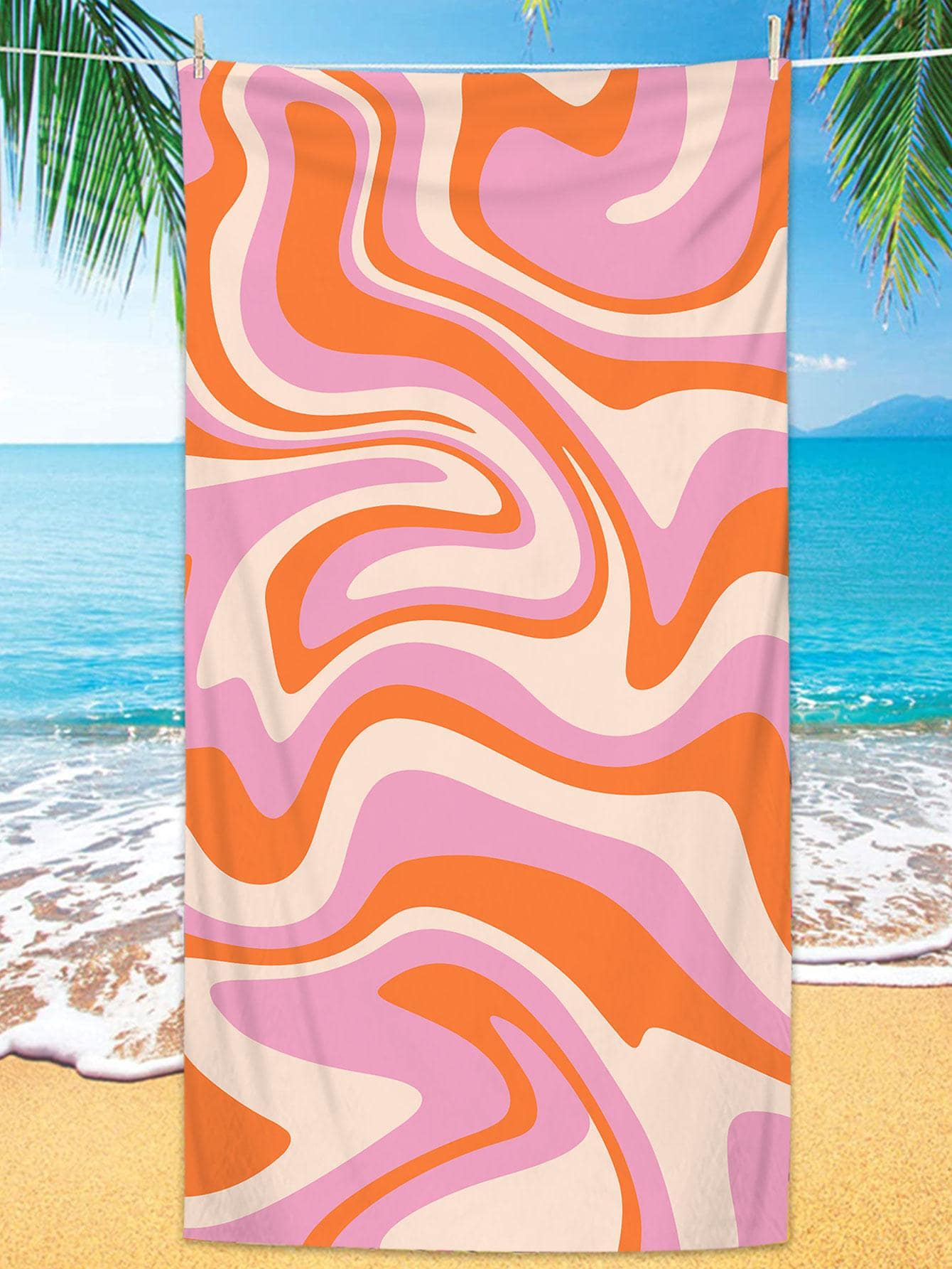 1 Đồ Họa Họa Tiết Đi Biển, Hiện Đại Microfiber Hình Chữ Nhật Du Lịch Đi Biển Cho Bơi, Lặn, Mùa Hè - Nhiều màu - Xem 1