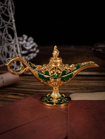 1入組魔術燈設計裝飾工藝品用於家居裝飾創意鋅合金裝飾物