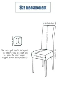 1pc Solid Color Stretchy Chair Slipcover, Modern Polyester Dining Room Chair Slipcover For Home - Black - View 5