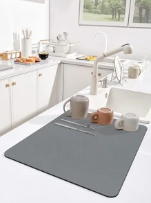 1入組素色餐具乾燥墊 - 深灰色 - 查看 5
