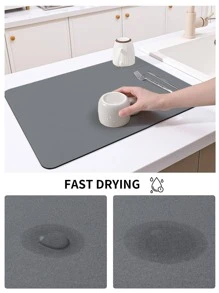 1入組素色餐具乾燥墊 - 深灰色 - 查看 2
