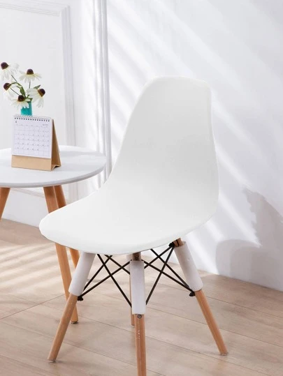 1/4/6 st Enfärgad Elastisk Milk Silk Eames stolsöverdrag för hem sovrum Vardagsrum Matsal Eames stolar, damm & smuts resistenta