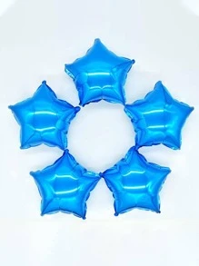 10 piezas en forma de estrella globo - Azul - Ver 1