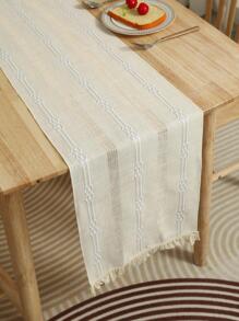 1PC Tua Rua Trang Trí Bàn Á Hậu - Màu be - Xem 4