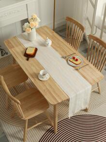 1PC Tua Rua Trang Trí Bàn Á Hậu - Màu be - Xem 5