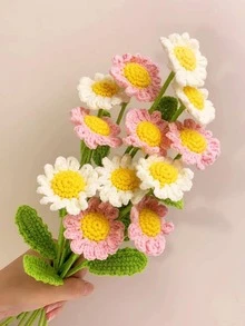 1 bông hoa móc nhân tạo - Hồng - Xem 3