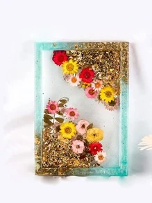 1件环氧树脂托盘浇铸首饰盒杯垫硅胶模具，首饰架收纳盒家用电器树脂模具 - 無色 - 查看 3