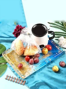 1件环氧树脂托盘浇铸首饰盒杯垫硅胶模具，首饰架收纳盒家用电器树脂模具 - 無色 - 查看 4