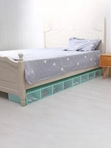 1pc PP Shoe Storage Box, Modern Green Shoe Box For Home - Green - View 3