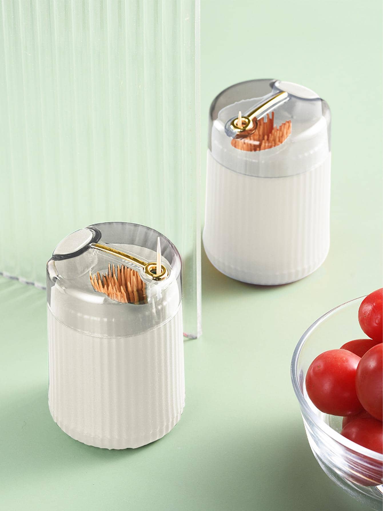 WORTHBUY 1入組便攜塑膠牙籤筒