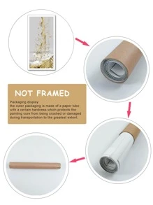 1入組化學纖維無框畫現代抽像圖案牆壁藝術畫牆壁裝飾