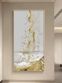 1入組化學纖維無框畫現代抽像圖案牆壁藝術畫牆壁裝飾