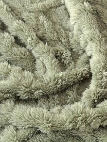 1入組幾何簇絨毛絨沙發毛巾現代滌綸沙發套毛毯適合家用 - 綠色 - 查看 4