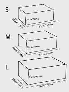 1 gói Bộ tổ chức chăn hoa văn hoạt hình, Bộ tổ chức quần áo lớn cho hộ gia đình - trắng - Xem 5