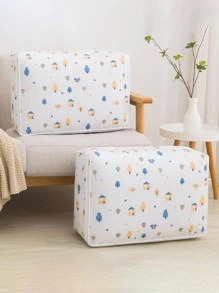 1 gói Bộ tổ chức chăn hoa văn hoạt hình, Bộ tổ chức quần áo lớn cho hộ gia đình - trắng - Xem 2
