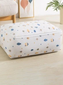 1 gói Bộ tổ chức chăn hoa văn hoạt hình, Bộ tổ chức quần áo lớn cho hộ gia đình - trắng - Xem 4