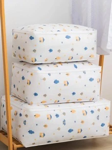 1 gói Bộ tổ chức chăn hoa văn hoạt hình, Bộ tổ chức quần áo lớn cho hộ gia đình - trắng - Xem 1