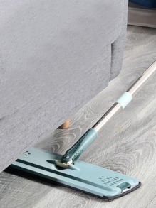 QYeah 1pc Collapsible Flat Mop, Green Cleaning Mop For Home - Green - View 1