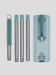 QYeah 1pc Collapsible Flat Mop, Green Cleaning Mop For Home - Green - View 6