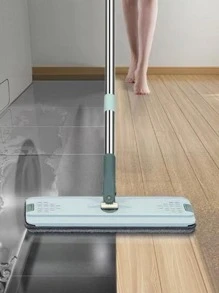 QYeah 1pc Collapsible Flat Mop, Green Cleaning Mop For Home - Green - View 2