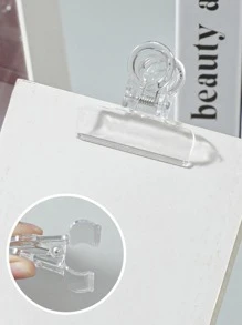 24 Stück durchsichtige Kunststoff-Büroklammern für die Schule, Schulmaterial