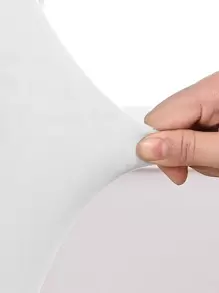 1 件天鹅绒 Eames 椅套，家庭卧室客厅餐厅，防尘防污 Eames 椅子椅套 - 白色 - 查看 3