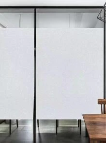 1 rouleau de film décoratif uni, autocollant en verre givré électrostatique PVC pour le confidentialité, pour la maison, les autocollants, les stickers muraux, les décalcomanies vinyles pour la décoration de la maison, articles de décoration de printemps pour rafraîchir votre maison, autocollants de décoration de cadre
