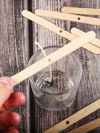 20pcs Wooden Candle Wick Holder, Candle Accessory, For DIY Crafting,Room Decor,Gifts Birthday Graduation