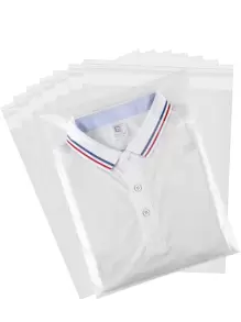 Transparent Resealable Cellophane Plastic Bag Self Adhesive Packaging Shirt, Clothing And Products, 100pcs 10x14 Inch Self Sealing Cellophane Bag, Birthday Gift Packaging, Home Storage,Christmas Valentine Day - Clear - View 1