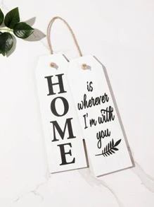 1pc Slogan Graphic Wall Hanging - Multicolor - View 1