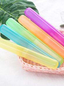 1pc Toothbrush Box - Orange - View 2