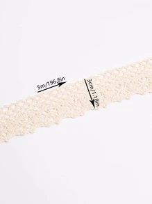 1roll Rỗng ra Tự làm vải ren - Màu be - Xem 2