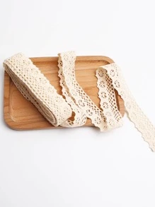 1roll Rỗng ra Tự làm vải ren - Màu be - Xem 1