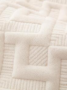 1 chiếc khăn sofa Jacquard hình học - Màu be - Xem 4