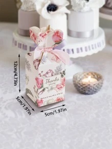 5入組印花糖果包裝現代紙打包盒適合派對 - 彩色 - 查看 6