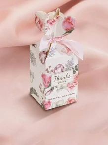 5入組印花糖果包裝現代紙打包盒適合派對 - 彩色 - 查看 3