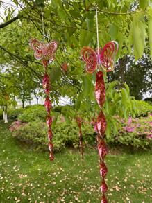 1 pieza Protector con diseño de mariposa planta colgante - Rojo - Ver 1