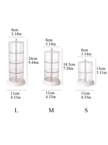 1pc ABS Beauty Egg Storage Box,For Holiday Beach, Bathroom Collection, Bedroom Collection, Large Capacity - White - View 5