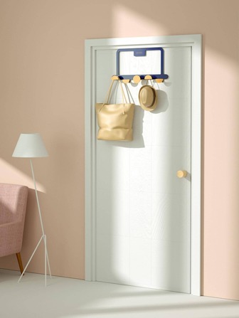 1pc Plain Wall Hook Damage-Free No-Drill